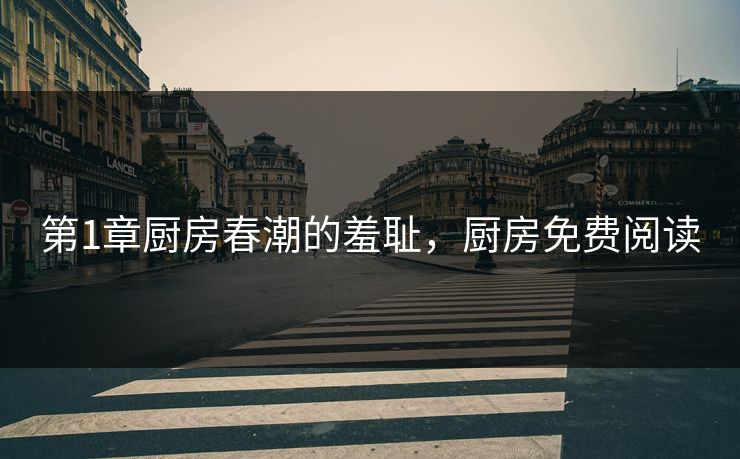 第1章厨房春潮的羞耻，厨房免费阅读